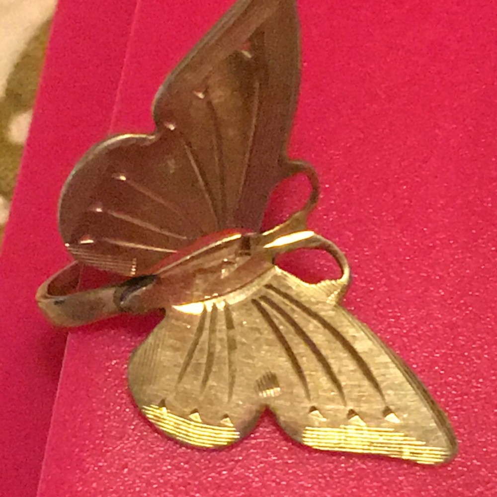 Vintage sterling butterfly 925 screwback earrings